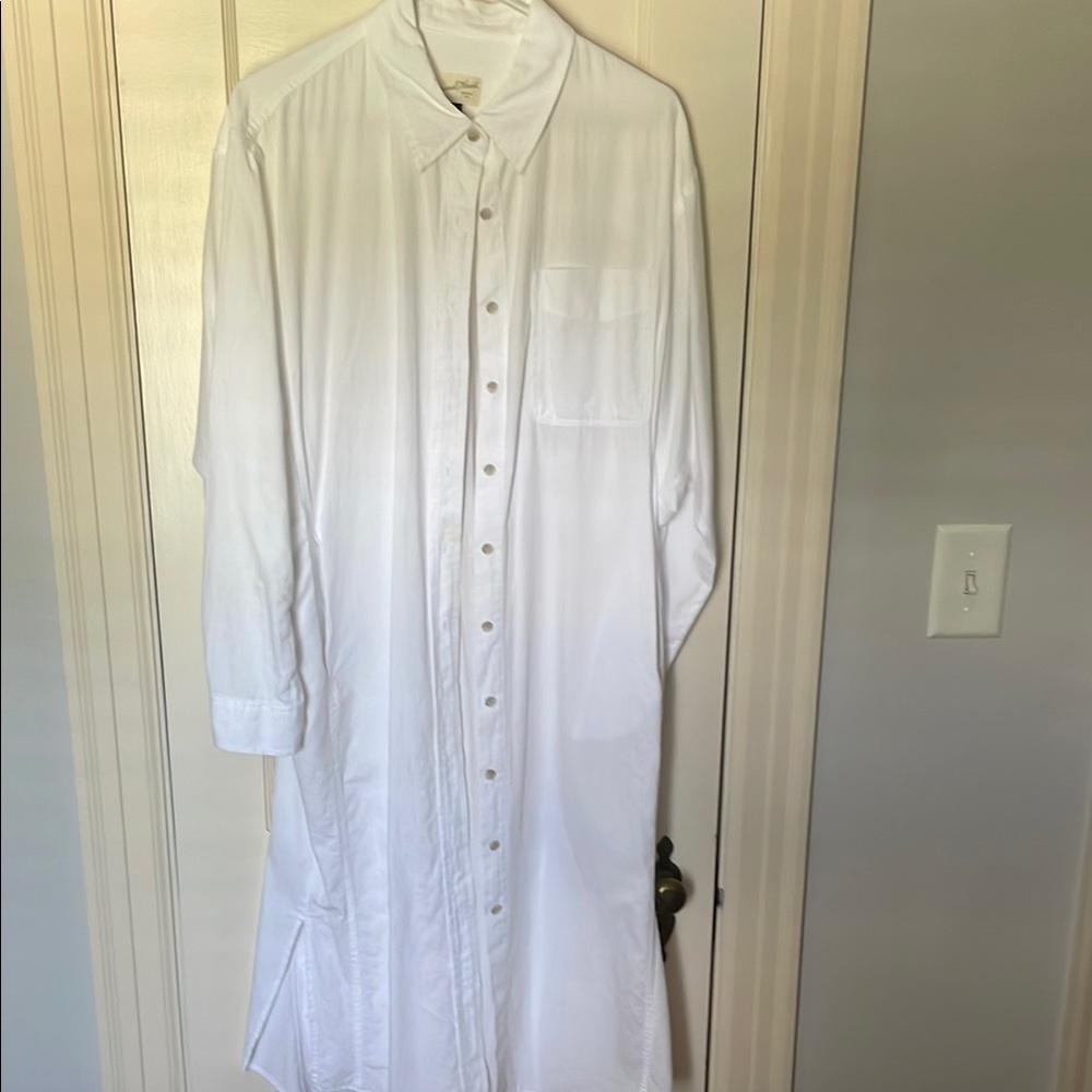 Universal Thread White Midi Dress Elegant Cotton Blend